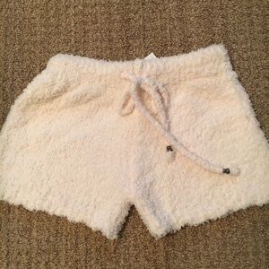 Fleece pajama shorts
